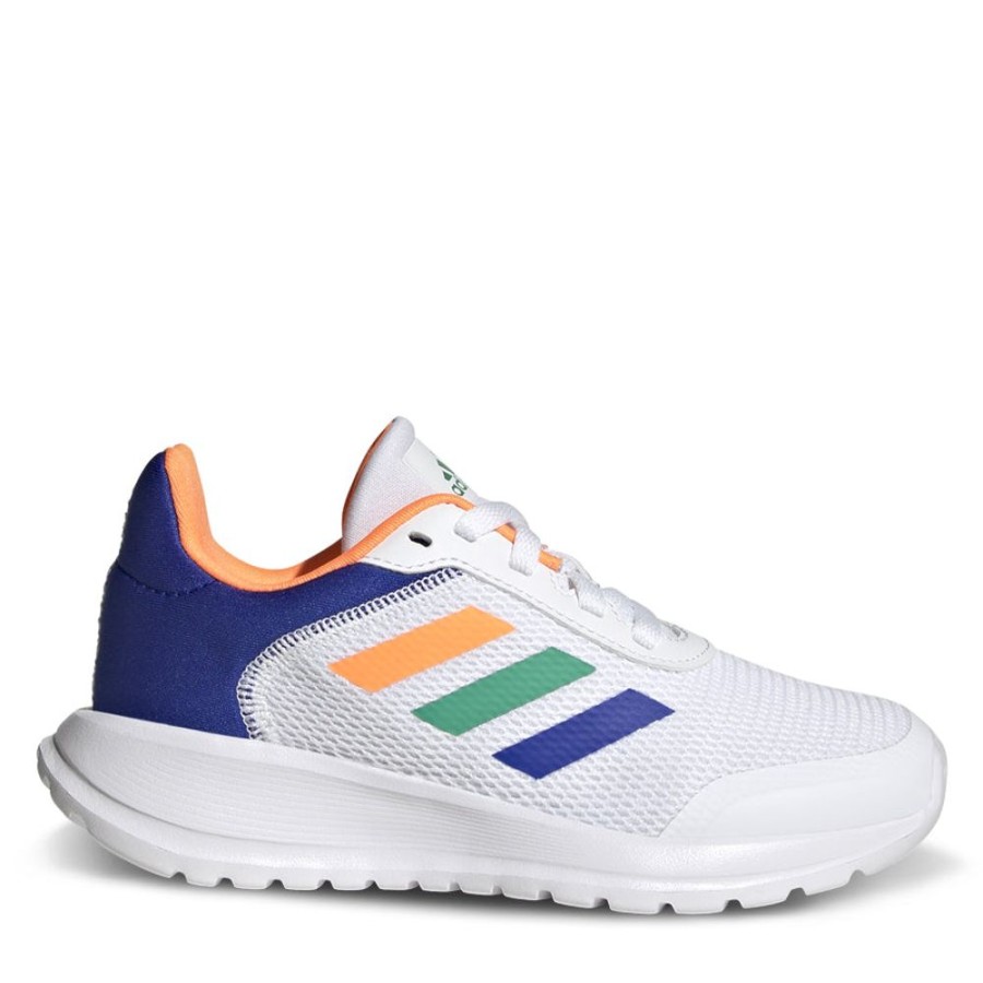 Kids Adidas Sneakers | Tensaur Run 2.0 K B White/Orange/Blue