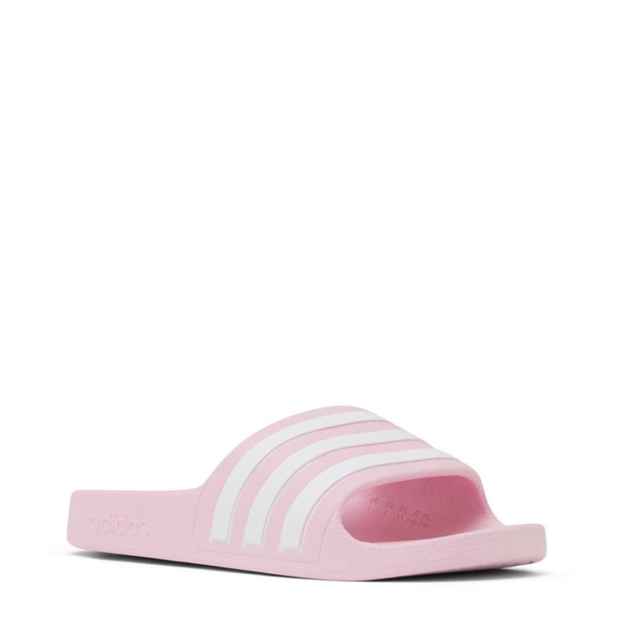 Kids Adidas Slides & Beach Sandals | Adilette Aqua K Clear Pink/White