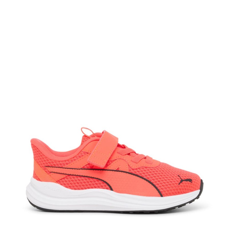 Kids Puma Sneakers | Reflect Lite Ac Ps Black/Red