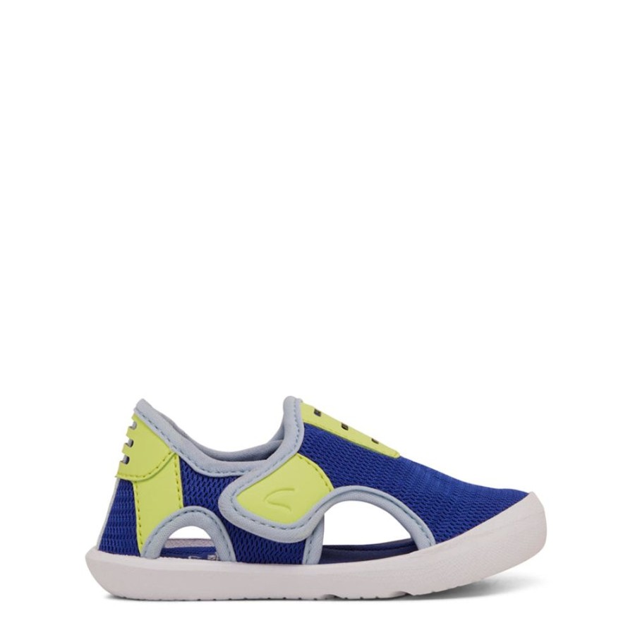 Kids Clarks Sandals | Reef Dark Blue/Light Blue