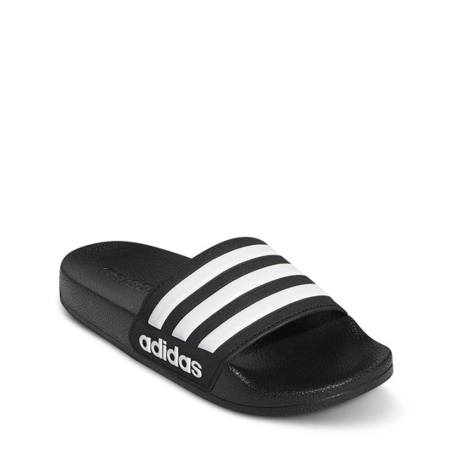 Kids Adidas Slides & Beach Sandals | Adilette Shower Slides Black/White