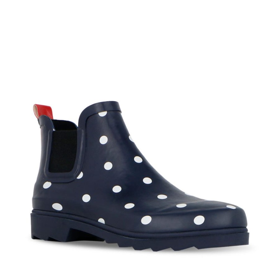 Womens Jellies | Molly Ladies Navy/White Spot