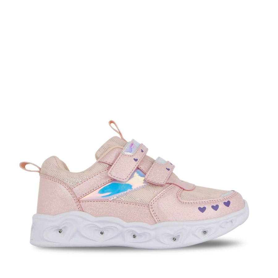 Kids Lightning Bolt Sneakers | Jonjo Pink/Glitter