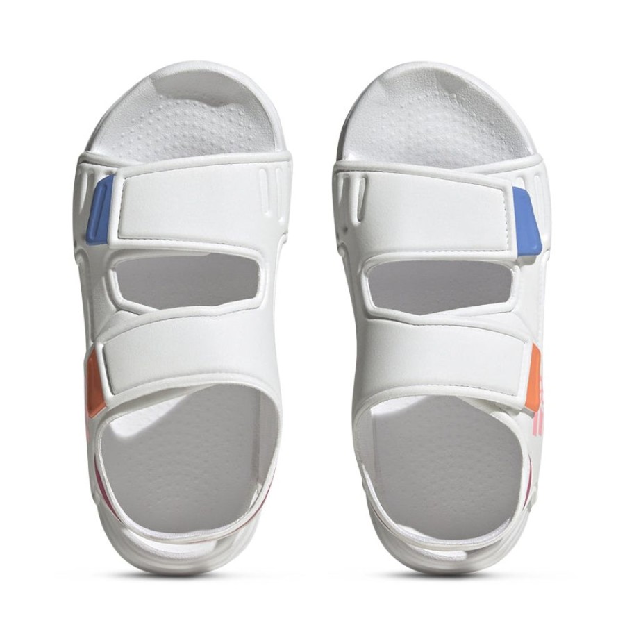 Kids Adidas Slides & Beach Sandals | Altaswim Pre-School White/Pink/Fuchsia