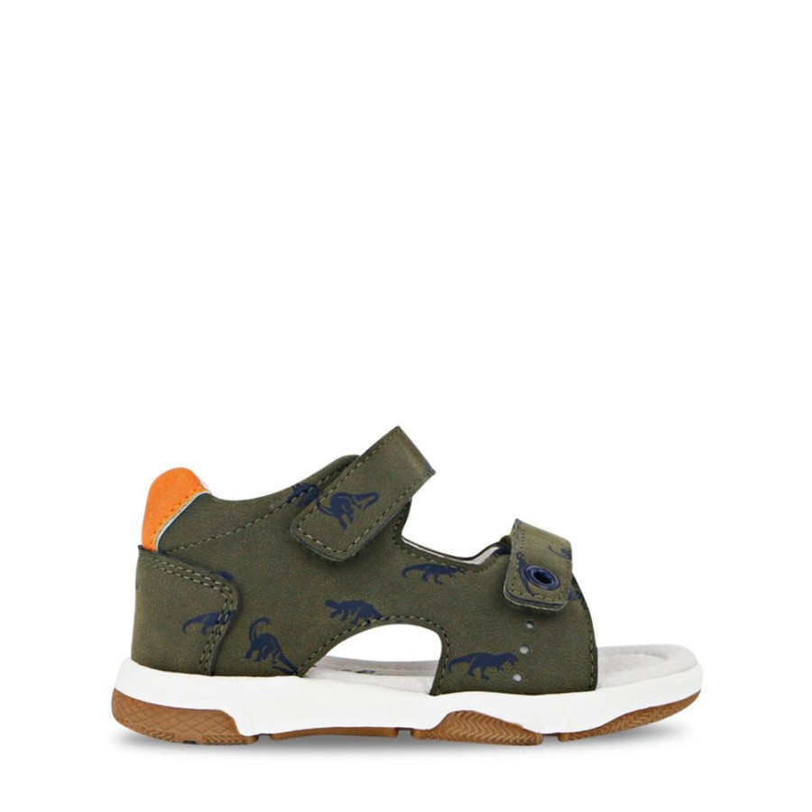 Kids Grosby Sandals | Spencer Khaki/Orange