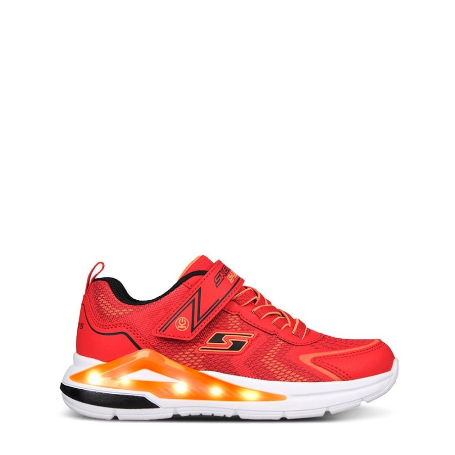 Kids Skechers Sneakers | Tri-Namics Youth Red/Orange