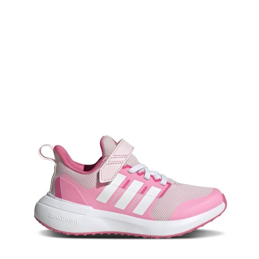 Kids Adidas Sneakers | Fortarun 2.0 Elastic Lace Pre-School Clear Pink/White/Bliss Pink