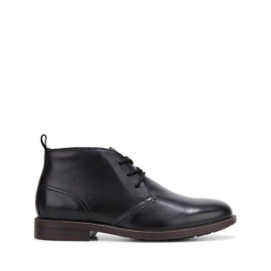 Mens Hush Puppies | Harbour Black Burnish