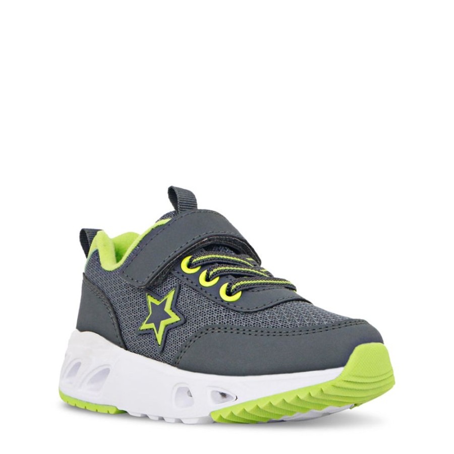 Kids Lightning Bolt Sneakers | Talib Grey