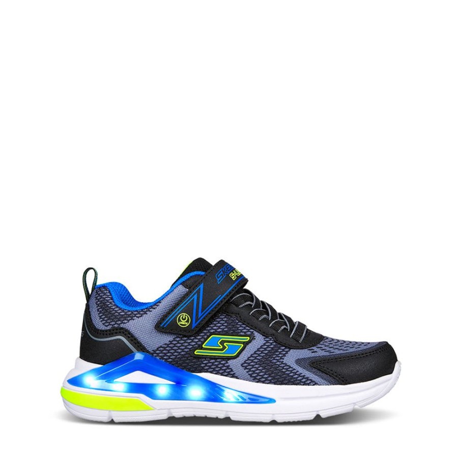 Kids Skechers Sneakers | Tri-Namics Youth Black/Yellow/Blue