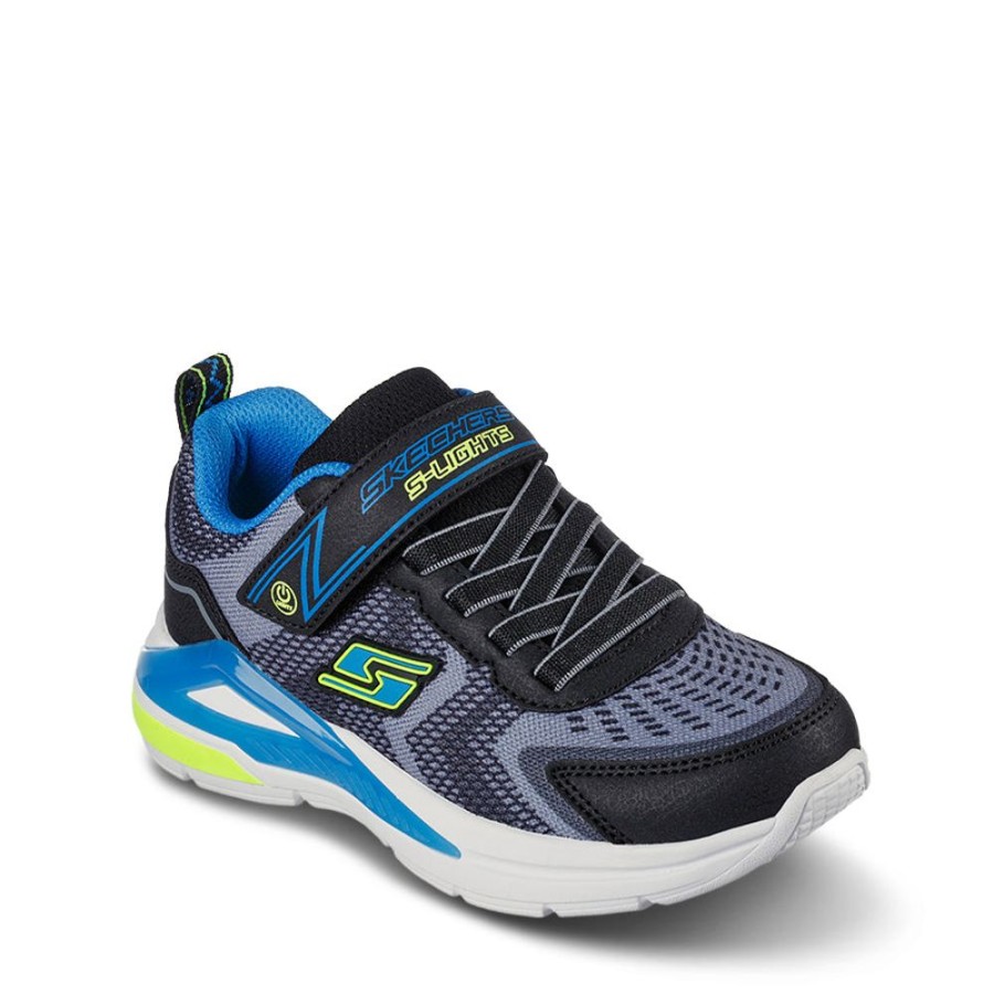 Kids Skechers Sneakers | Tri-Namics Youth Black/Yellow/Blue