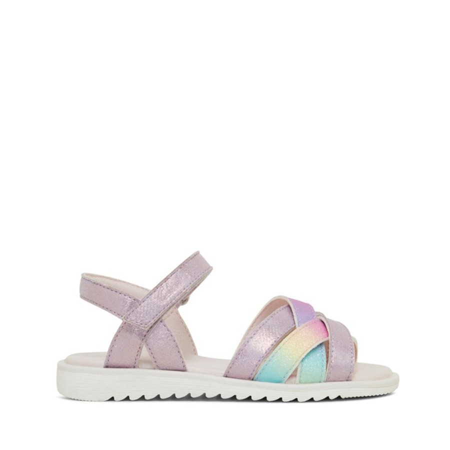 Kids Clarks Sandals | York Lilac/Rainbow