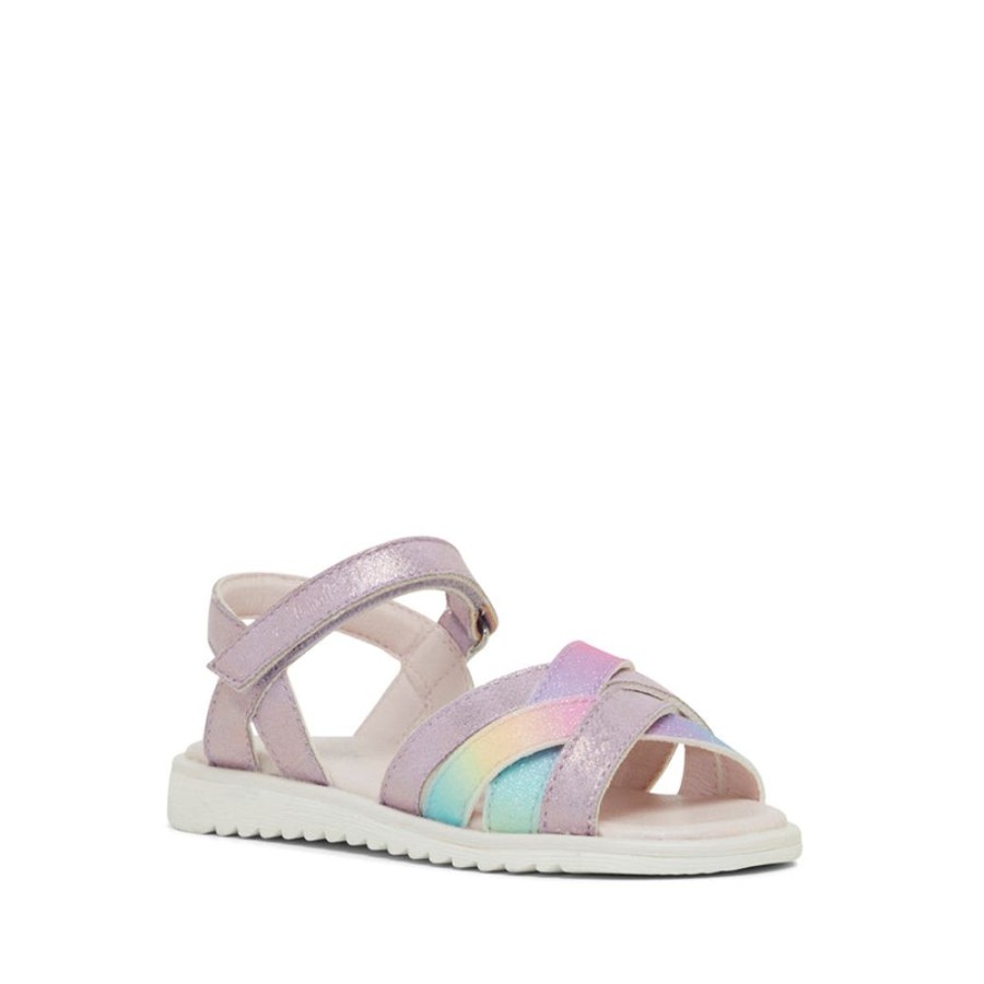 Kids Clarks Sandals | York Lilac/Rainbow