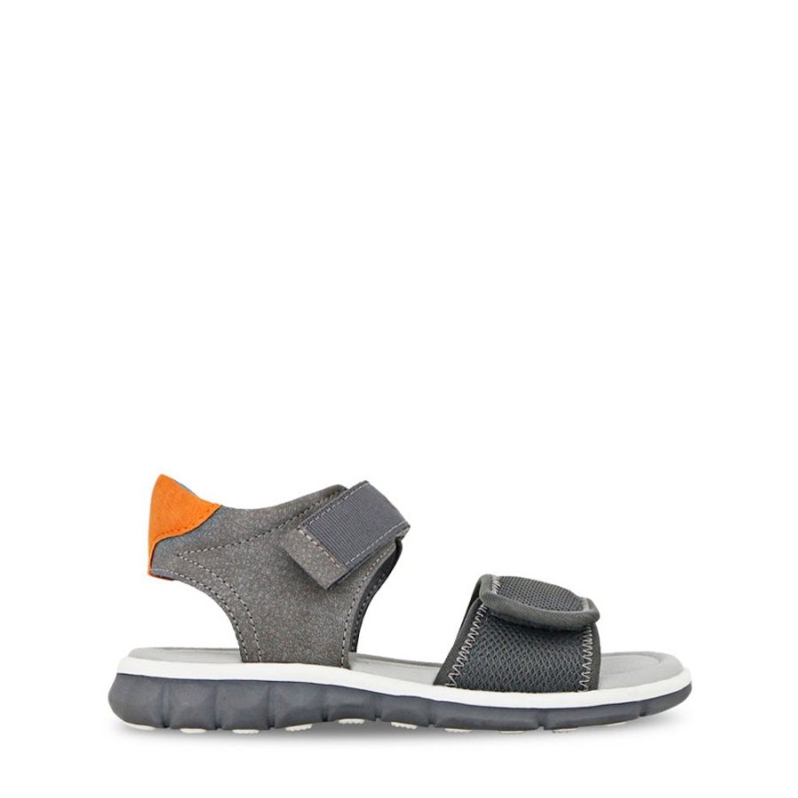 Kids Grosby Sandals | Elijah Grey/Orange