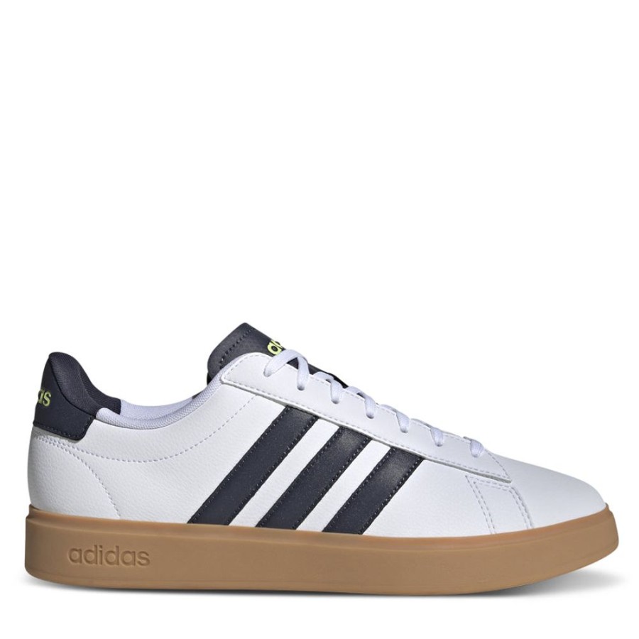 Mens Adidas | Grand Court 2.0 M White/Navy/Gum