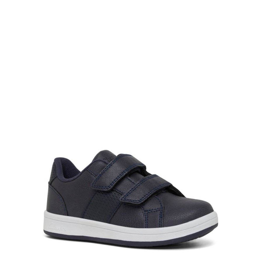 Kids Clarks Sneakers | Donnie Junior Navy