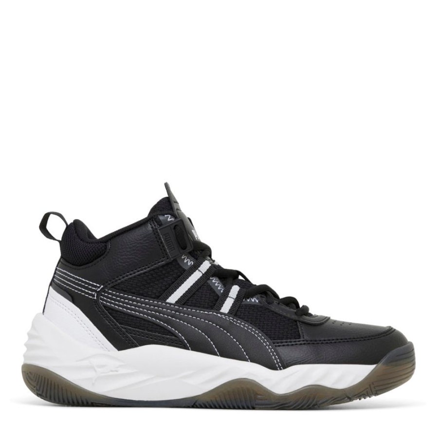 Kids Puma Sneakers | Rebound Future Next Gen Jnr Black/White