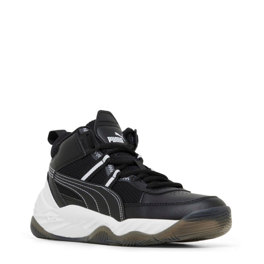 Kids Puma Sneakers | Rebound Future Next Gen Jnr Black/White