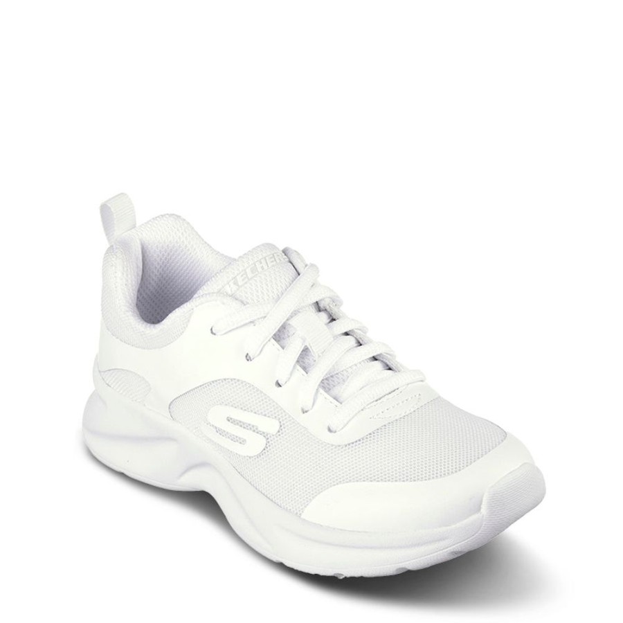 Kids Skechers Sneakers | Dynamatic -Swift Speed White/White