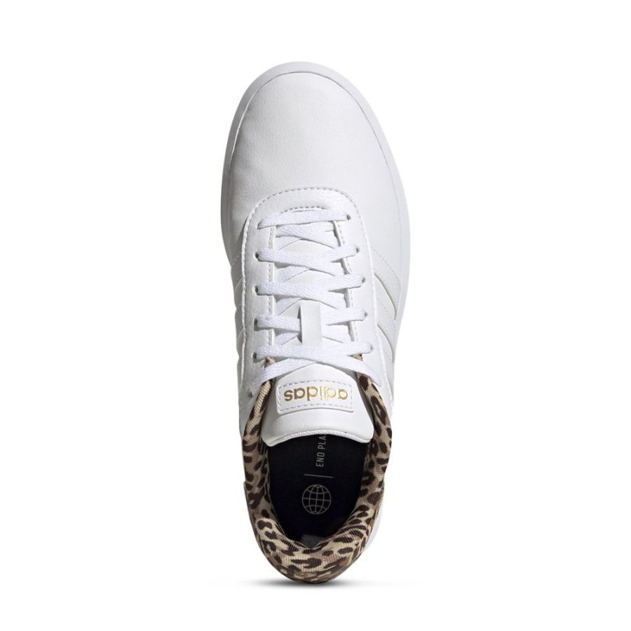 Womens Adidas | Court Platform White/Gold