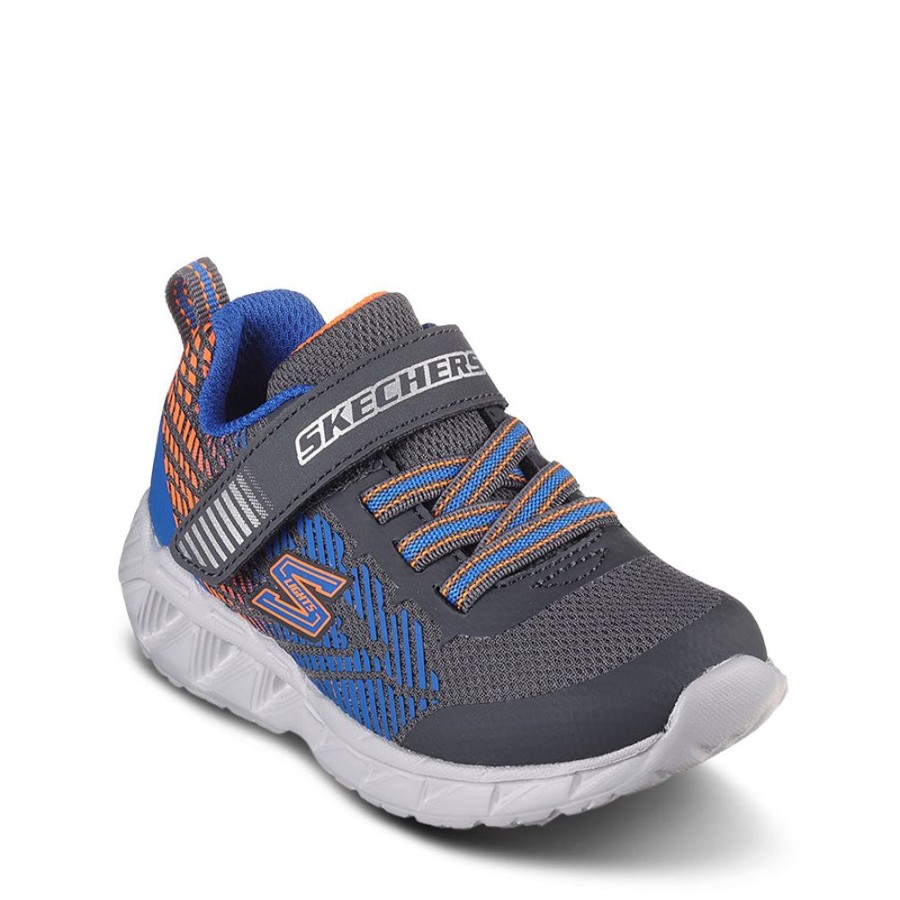 Kids Skechers Sneakers | Magna - Lights Grey/Blue