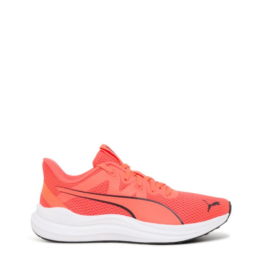 Kids Puma Sneakers | Reflect Lite Jnr Black/Red