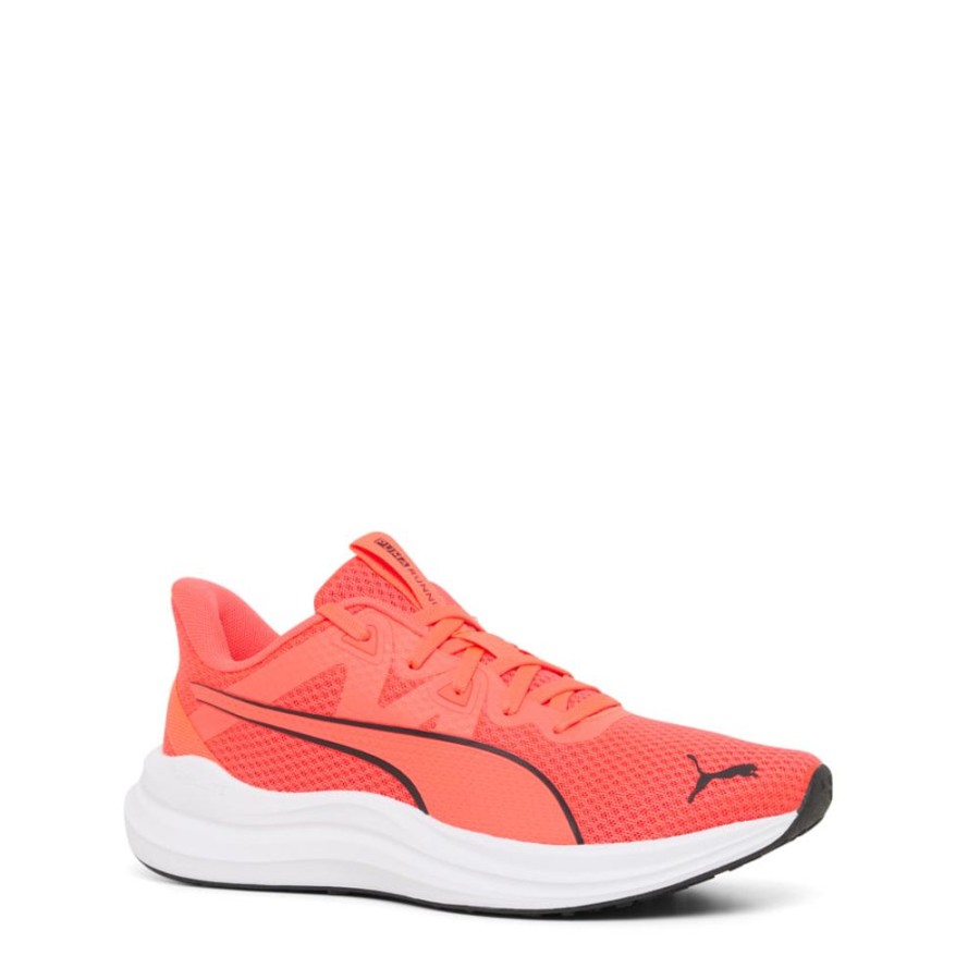 Kids Puma Sneakers | Reflect Lite Jnr Black/Red